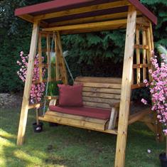 Dorset Two Seater Swing- Burgundy Set 