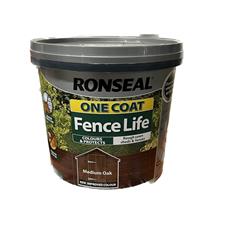 Ronseal Medium Oak- (5ltr) One Coat Fence Life