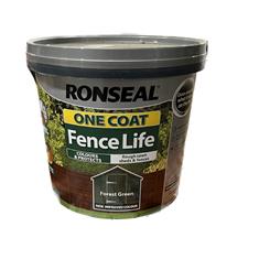 Ronseal Forest Green- (5ltr) One Coat Fence Life