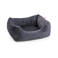 (!!Sale!!) Medium Charcoal Velour Dog Bed
