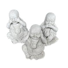Set of 3 Small Buddha 6&#39;&#39;