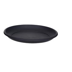 Milano Black Plastic Saucer 32cm