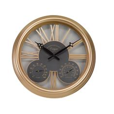 Exeter Wall Clock &amp; Thermometer 15&#39;&#39;