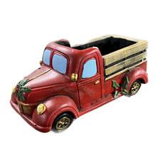 Cement Planter Christmas Pick Up Truck