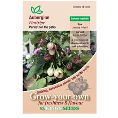 Aubergine Pinstripe Seeds
