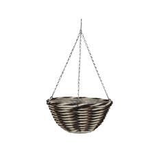 14in Faux Rattan Basket- Yeoman