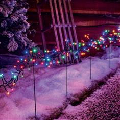 Multi Colour Cluster Stake Lights (Set of 6)