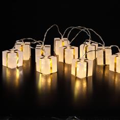 Sparkly Gift Box Garland (Set of 10)