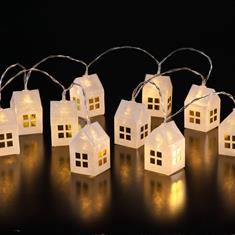 Sparkly House Garland (Set of 10)