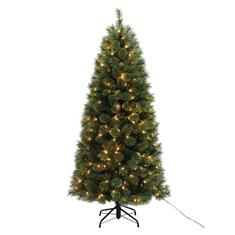 6ft Pre-Lit Sandringham Pine Artificial Tree
