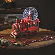 All Aboard! Santa&#39;s Locomotive Snowsphere