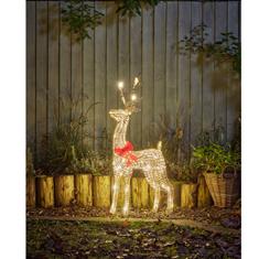 Glitter Twist Gold Reindeer (80cm)