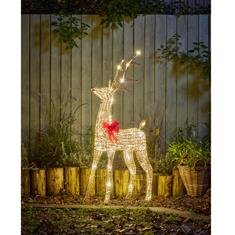 Glitter Twist Gold Reindeer (95cm)