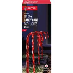 Premier 4 Piece Candy Cane Path Light