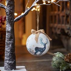Vintage Bauble Stag (Design 1)