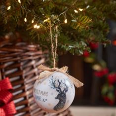 Vintage Bauble Stag (Design 2)