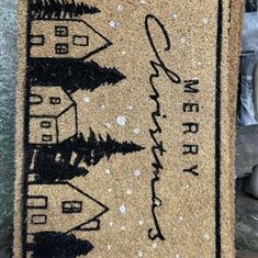 Christmas Village Door Mat