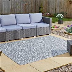 Alfresco Mats - Bloom - Slate - 150 x 210cm