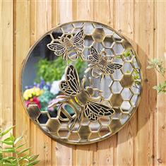 BeeFlection Home &amp; Garden Mirror - Goldgris