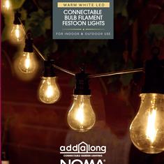 10 Connectable Bulb Filament Festoon Lights