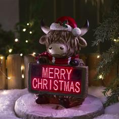 Hyland Cow Merry Christmas