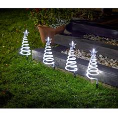 Tree Spiral Stakes- Cool White