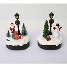 Lamp Post Snow Scene