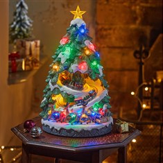 All Aboard! Christmas Tree SnowScene