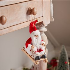 Sleigh Santa- Pendant