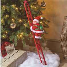 Ladder Climbing Santa