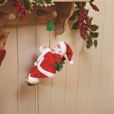 Rope-Climbing Santa
