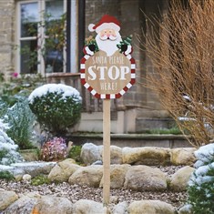 Santa Stop Sign