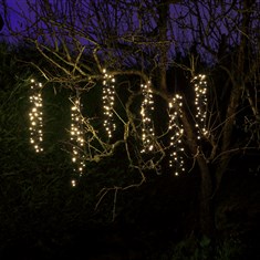 Warm White Snowing Cascade Lights