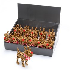 Mini Brown Wicker Rudolph 