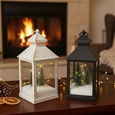 Assorted Snowy Tree Lanterns