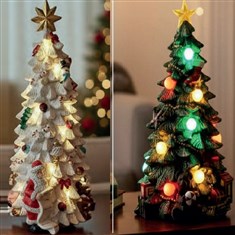 Poly Resin Christmas Tree -Green
